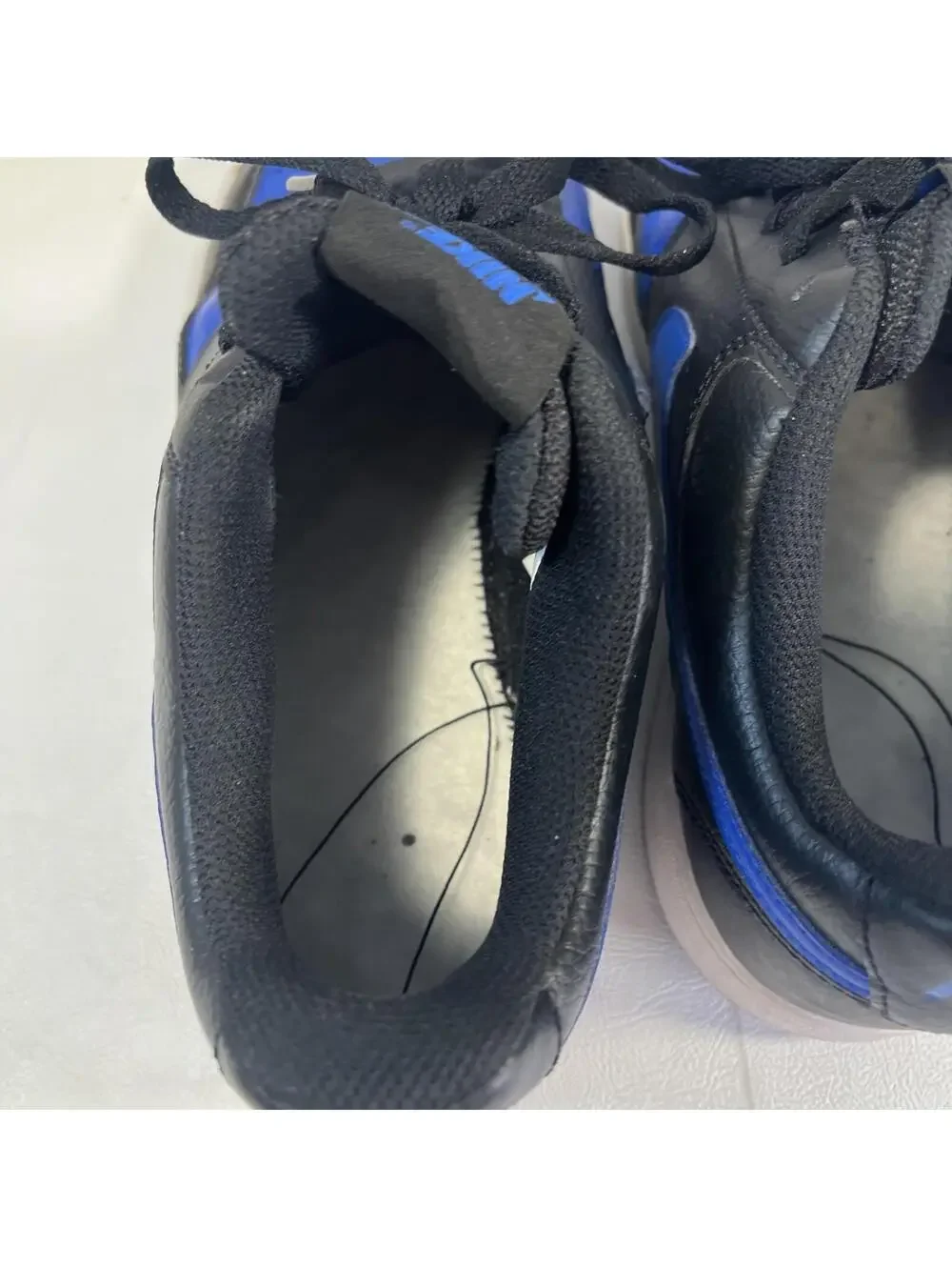 Nike Court Vision Low Men's Sneakers Black/Blue Size 10